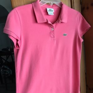 Women’s Lacoste Pink Polo